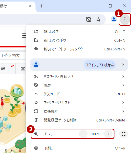 Google Chrome screen