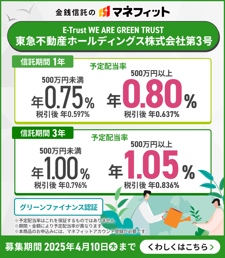 KM̃}ltBbg E-Trust WE ARE GREEN TRUST }sYz[fBOXБ3 M1N \z 500~ N0.75 ň N0.597 500~ȏ N0.80 ň N0.637 M3N \z 500~ N1.00 ň N0.796 500~ȏ N1.05 ň N0.836 O[t@CiXF \z͂ۏ؂̂ł͂܂ ԁEzɂ\zقȂ܂ {î\݂ɂ́A}ltBbgAJEgo^Kvł W 2025N410ؗj܂ 킵͂