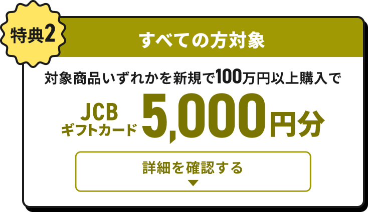 T2AׂĂ̕ΏہBΏۏiꂩVK100~ȏwJCBMtgJ[h5,000~